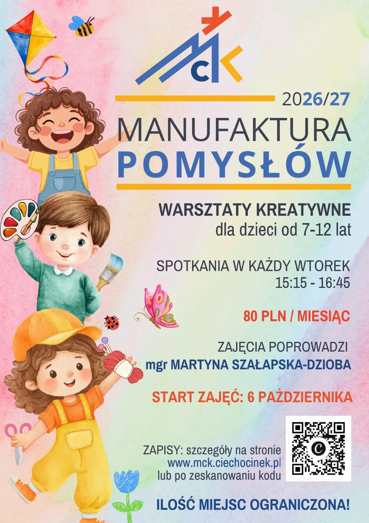 Propozycje warsztatów kreatywnych w MCK Ciechocinek