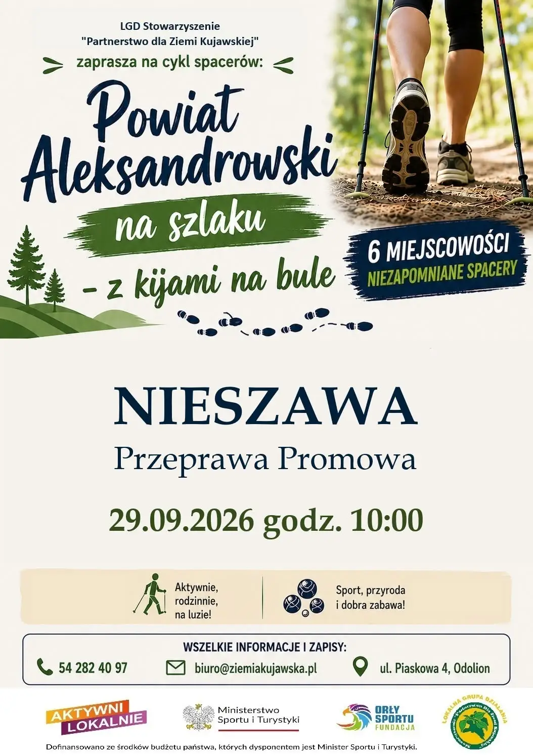 Nordic Walking w sobotę na Przystani Promowej