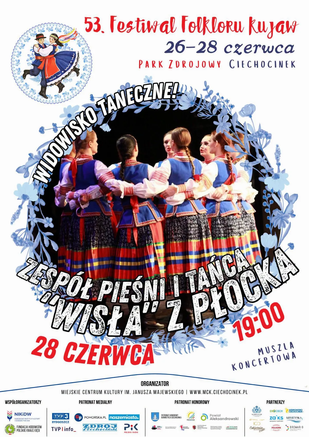 Zespół Pieśni i Tańca „Wisła” wystąpi na Festiwalu Folkloru Kujaw