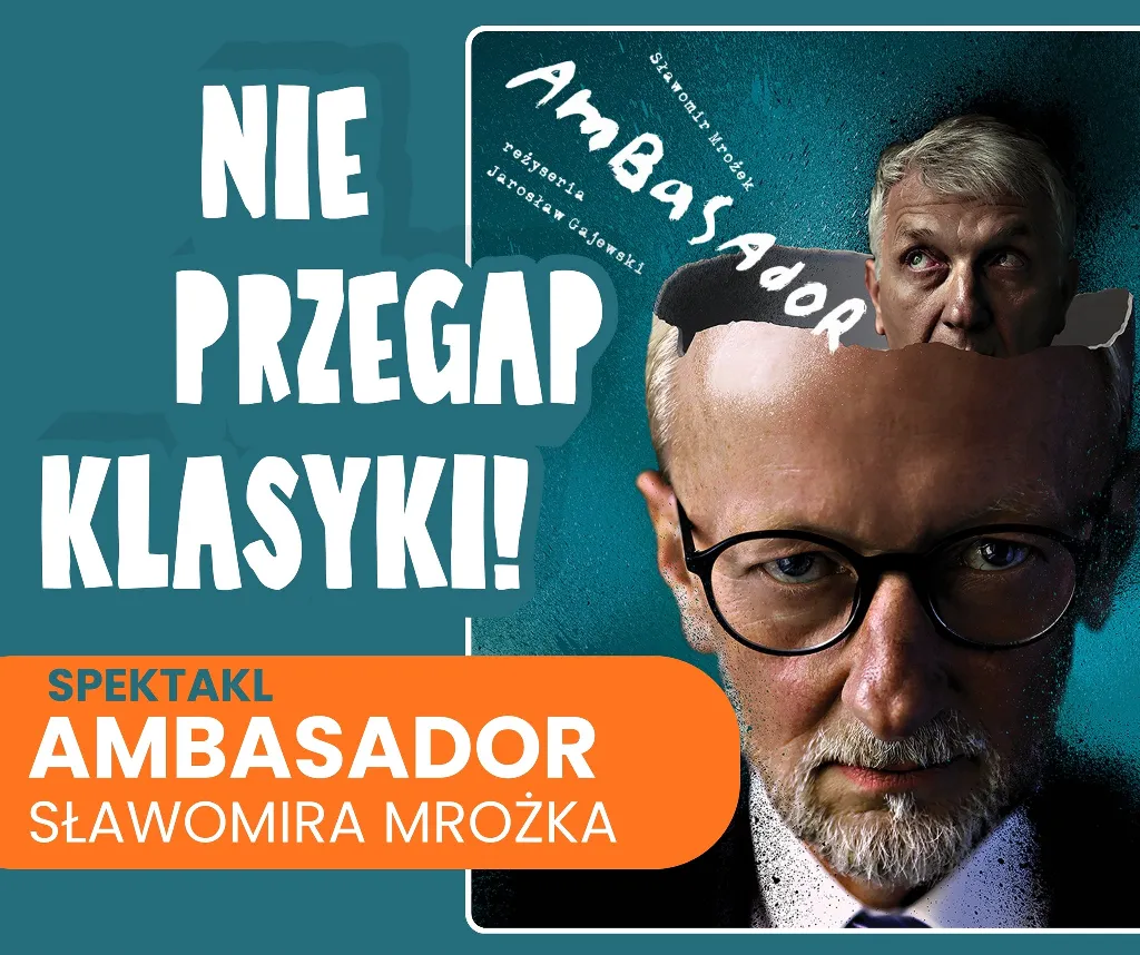 Spektakl „Ambasador” Sławomira Mrożka w Ciechocinku