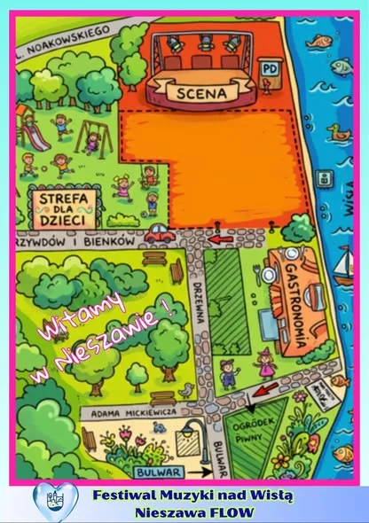 Informacje o dojeździe na festiwal muzyki Nieszawa Flow