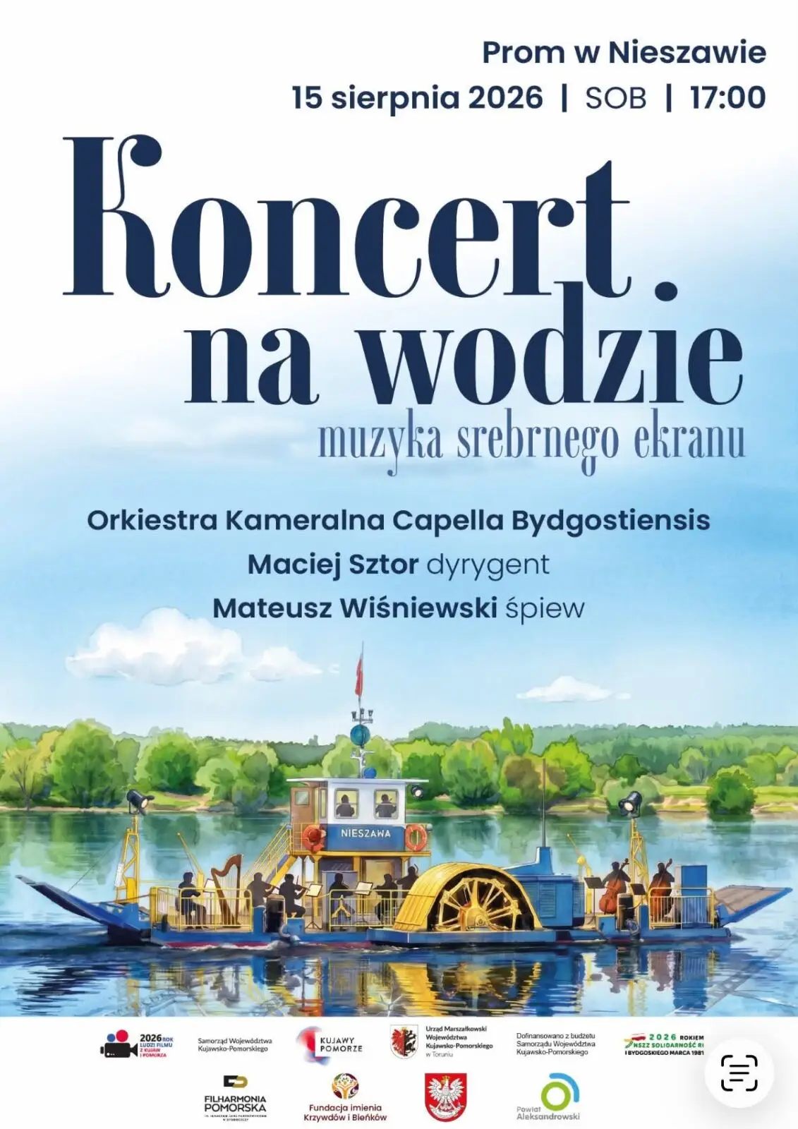 Koncert na wodzie w Nieszawie - szczegóły wydarzenia