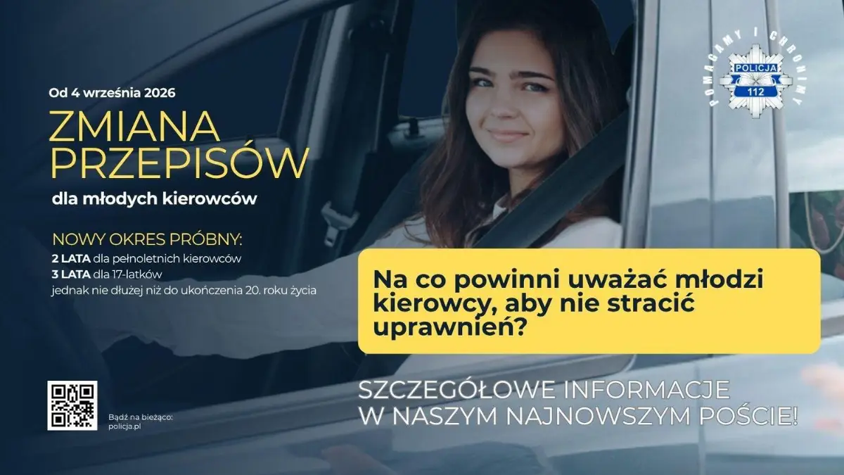 Rygorystyczne zasady dla młodych kierowców w okresie próbnym