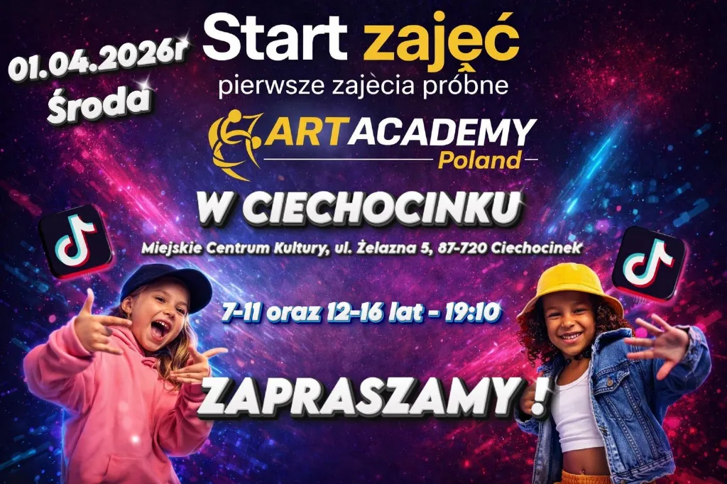 Rozpoczęcie zajęć tanecznych TikTok w Ciechocinku