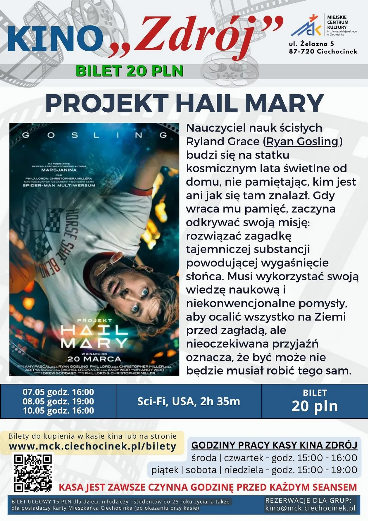 Film "Projekt Hail Mary" – emocje w kosmicznej opowieści