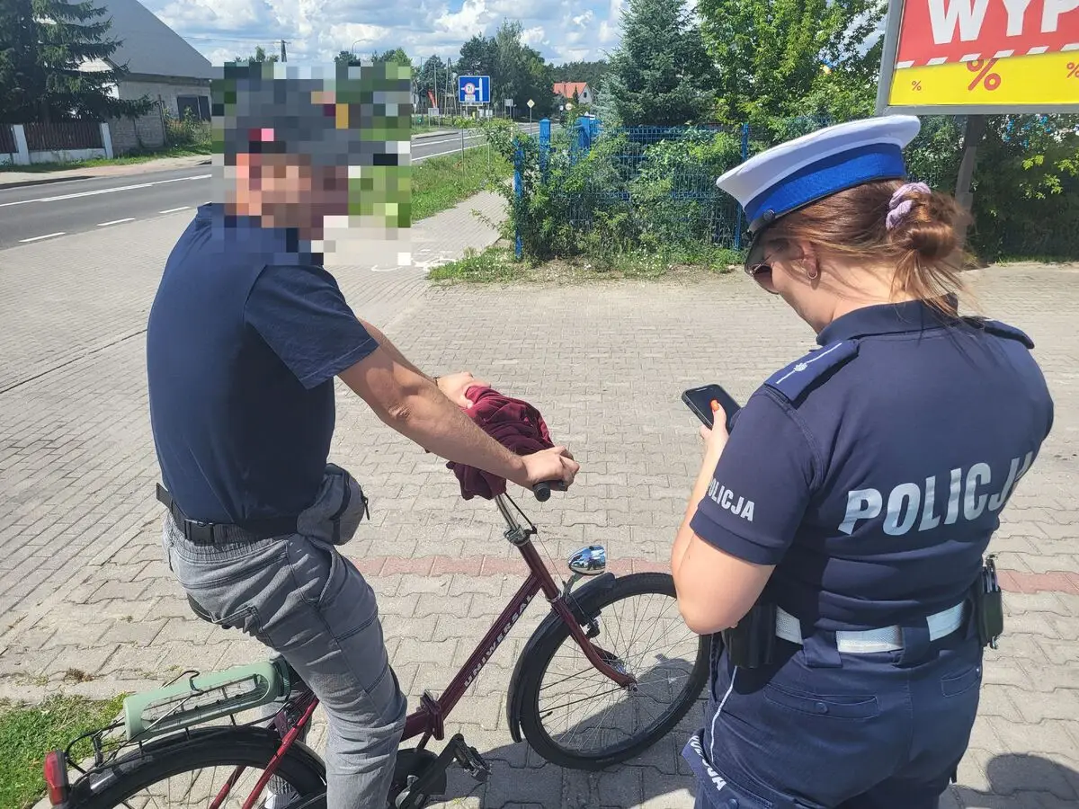 Akcja „Stop brawurowej jeździe na rowerze i hulajnodze” w Aleksandrowie