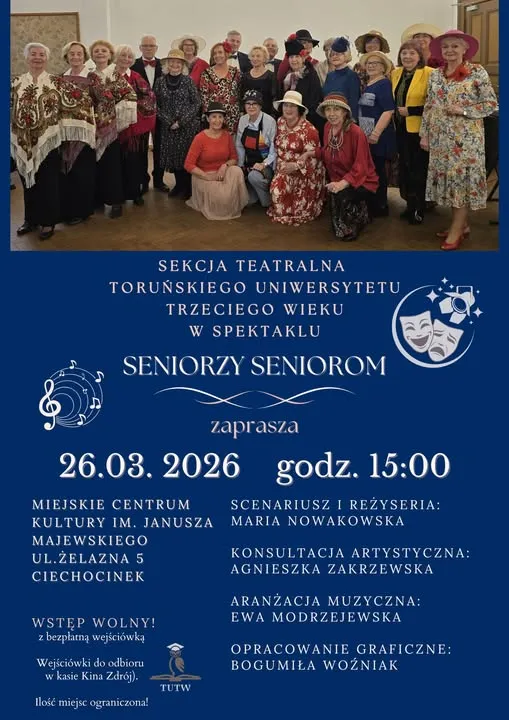 Spektakl 'Seniorzy Seniorom' w Ciechocinku