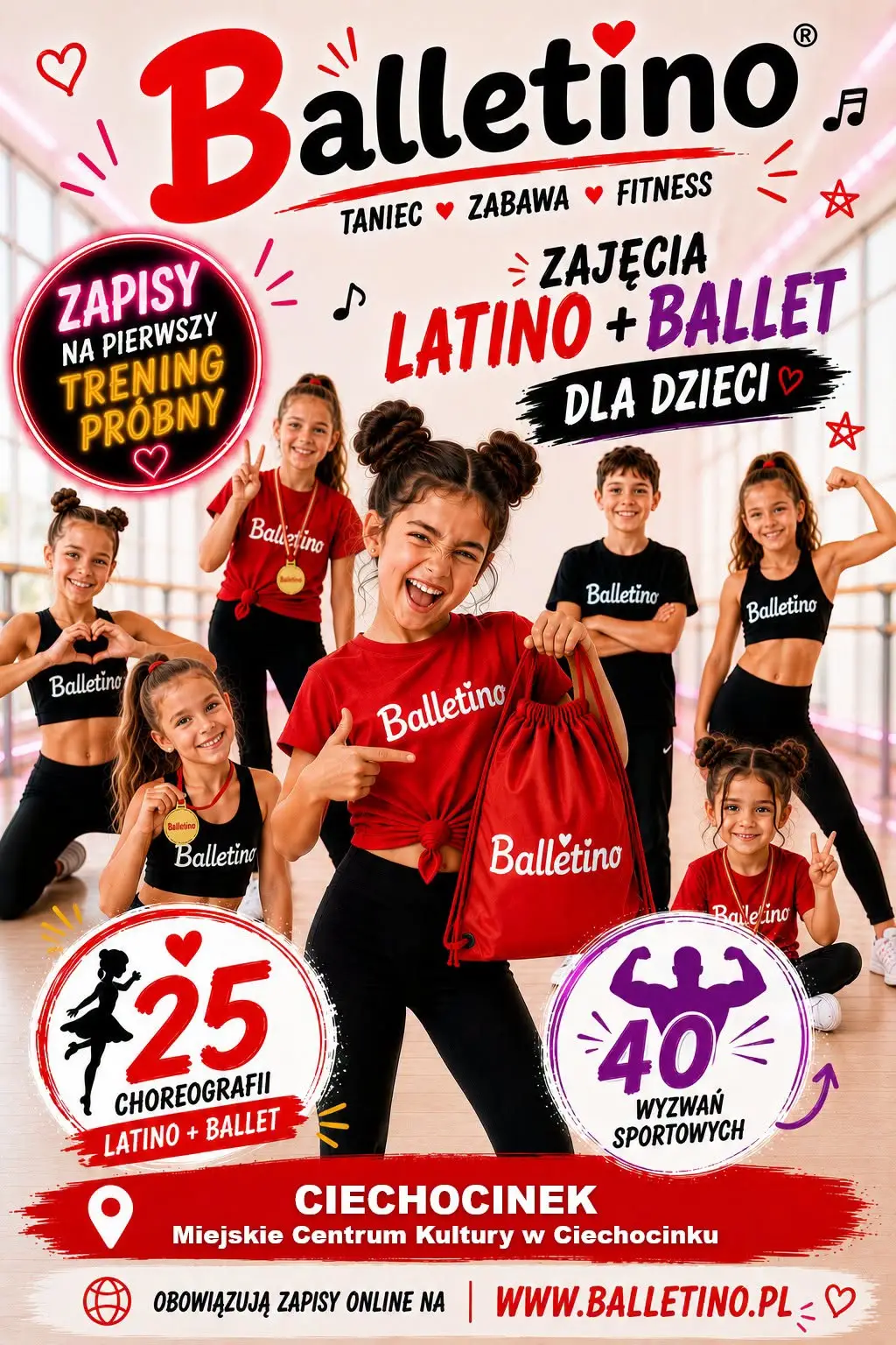 Zajęcia LATINO+BALLET w Ciechocinku – Balet dla dzieci i dorosłych