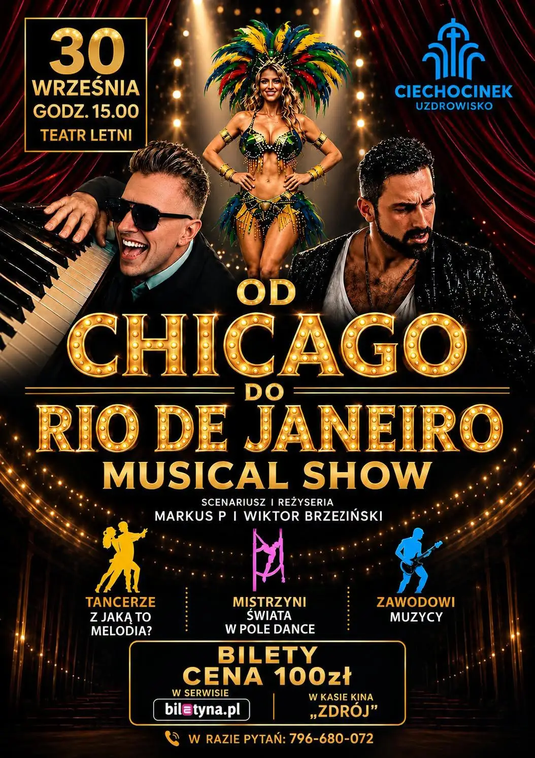 Widowisko "Od Chicago do Rio" w Ciechocinku